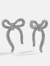 Baublebar Suki Bow Earrings In Silver