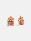 Baublebar Sweet Noel Gingerbread House Holiday Stud Earrings In Gold