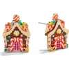 Baublebar Sweet Noel Gingerbread House Holiday Stud Earrings In Brown