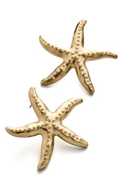 Baublebar Swept Up Starfish Earrings In Gold