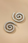 Baublebar Nicole Pave Spiral Drop Earrings In Silver