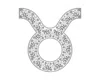 Baublebar Taurus Mini Zodiac Icon -pavé/silver In Metallic