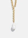 Baublebar Teagan Pearl Lariat Necklace In Gold