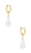 Baublebar Teagan Pearl Statement Earrings In White