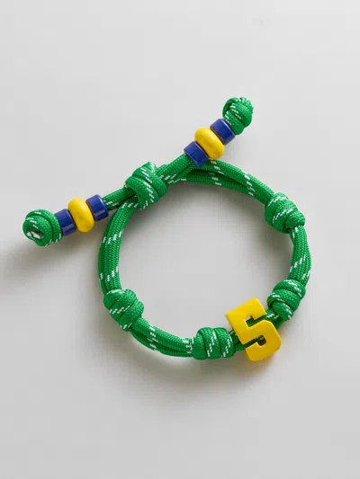 Baublebar Team Knotty Varsity Custom Bracelet In Green
