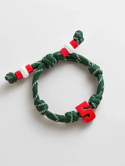 Baublebar Team Knotty Varsity Custom Bracelet In Green