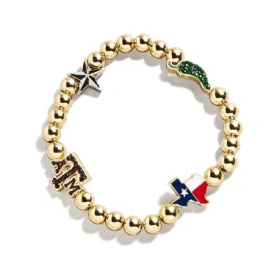 Baublebar Texas A&m Aggies Mixed Icon Pisa Bracelet In Gold