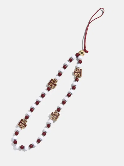 Baublebar Texas A&m University Beaded Phone Charm In Burgundy