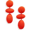 Baublebar Textured Drop Earrings In Red