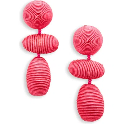 Baublebar Textured Drop Earrings In Pink