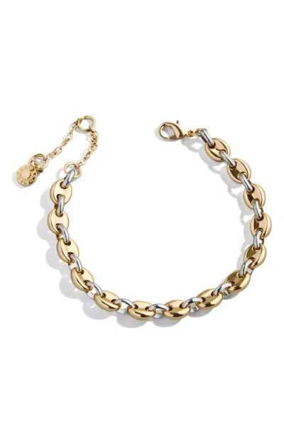 Baublebar Thalia Two Tone Mariner Link Bracelet In Gold