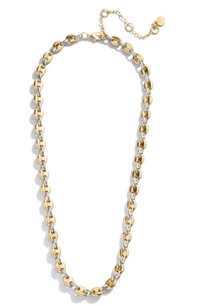 Baublebar Thalia Two Tone Mariner Link Necklace In Gold
