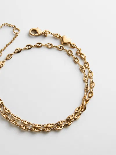 Baublebar Thalia Waterproof Anklet In Gold