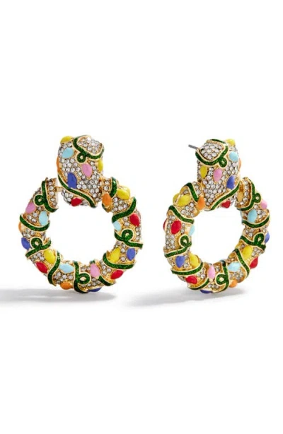 Baublebar That's Watts Up Crystal Hoop Earrings In Multi