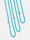 Baublebar Turquoise Semi-precious Initial Necklace In Gold