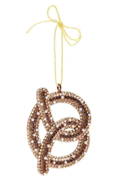 Baublebar Twist Shout Pretzel Ornament In Brown