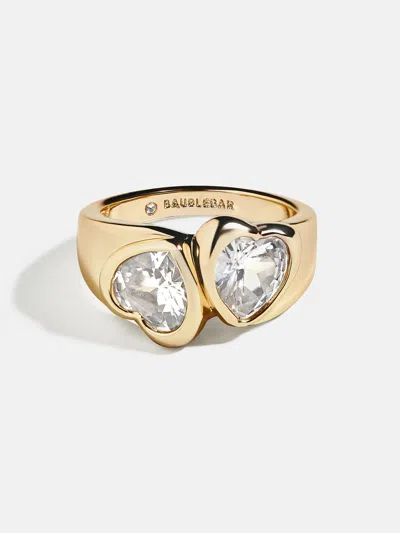 Baublebar Two Of Hearts Gold Ring