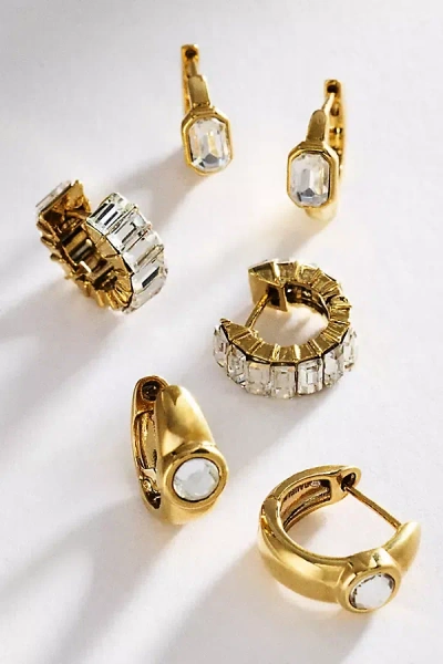 Baublebar Tyra Water-resistant Earrings, Set Of 3 In Gold