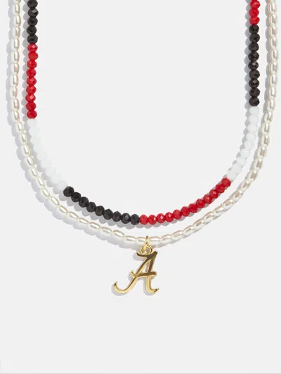 Baublebar University Of Alabama Beaded Logo Necklace Set