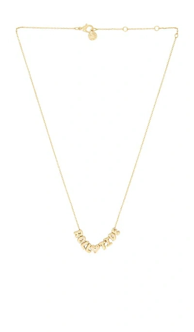 Baublebar University Of Alabama Slogan Bubble Necklace In Gold