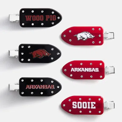 Baublebar University Of Arkansas Creaseless Hair Clip Set