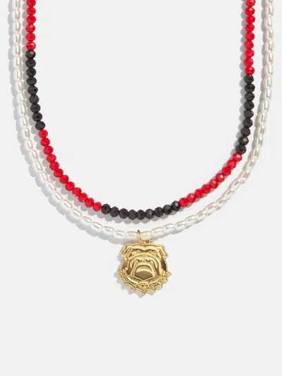Baublebar University Of Georgia Beaded Logo Necklace Set