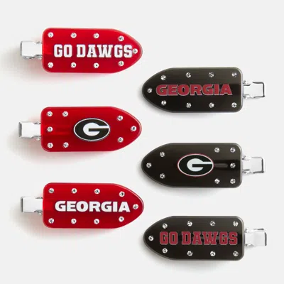 Baublebar University Of Georgia Creaseless Hair Clip Set