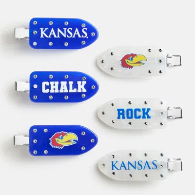 Baublebar University Of Kansas Creaseless Hair Clip Set