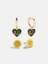 Baublebar University Of Miami Earring Set
