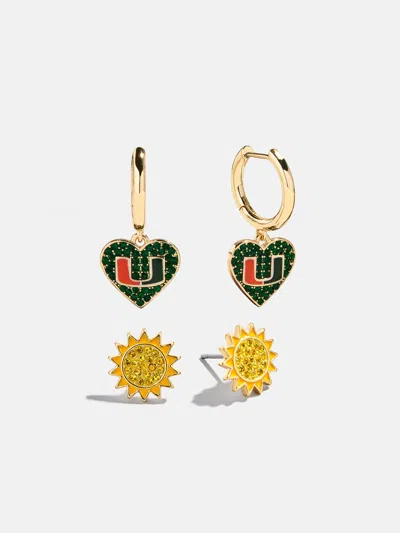 Baublebar University Of Miami Earring Set