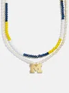 Baublebar University Of Michigan Beaded Logo Necklace Set