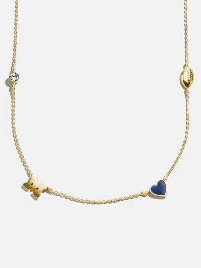 Baublebar University Of Michigan Spaced Charm Necklace In Gold