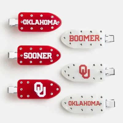 Baublebar University Of Oklahoma Creaseless Hair Clip Set