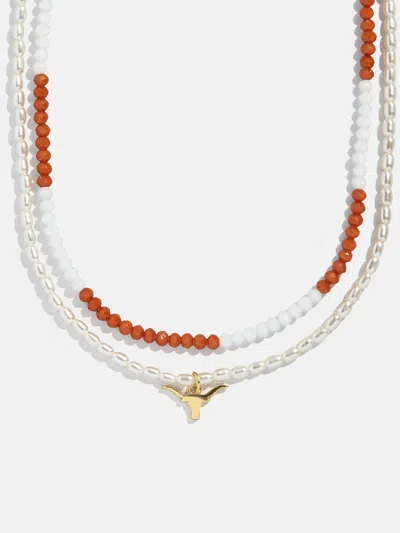 Baublebar University Of Texas At Austin Beaded Logo Necklace Set