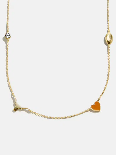 Baublebar University Of Texas At Austin Spaced Charm Necklace In Orange
