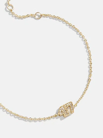 Baublebar Varsity Number Custom Bracelet In Gold