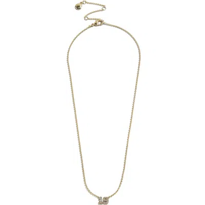 Baublebar Varsity Number Custom Necklace In Gold