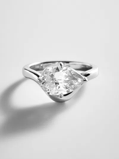Baublebar Wavy Custom Birthstone Ring In Silver