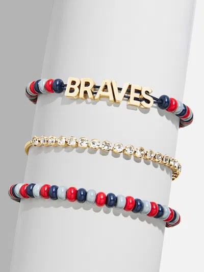 Baublebar Wear By Erin Andrews X  Atlanta Braves Bracelet Set