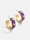 Baublebar Wear By Erin Andrews X  Enamel Hoop Earrings In Purple
