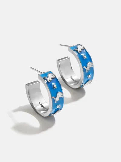Baublebar Wear By Erin Andrews X  Enamel Hoop Earrings In Blue