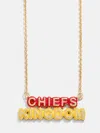 Baublebar Wear By Erin Andrews X  Enamel Slogan Necklace In Gold