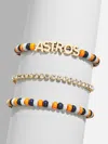Baublebar Wear By Erin Andrews X  Houston Astros Bracelet Set