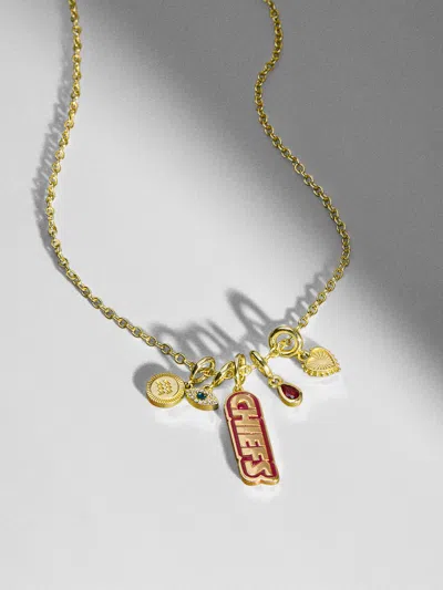Baublebar Wear By Erin Andrews X  Kansas City Chiefs Cluster Charm In Gold