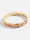 Baublebar Wear By Erin Andrews X  Kansas City Chiefs Tile Bracelet In Gold