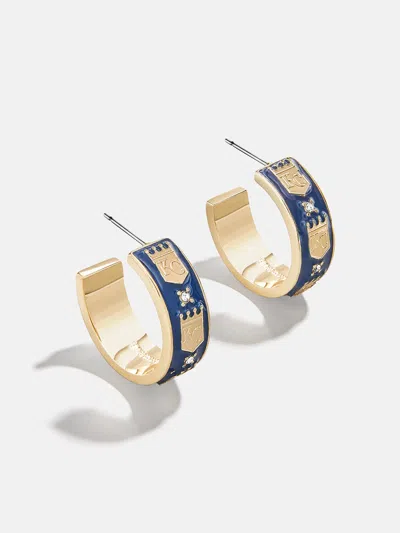 Baublebar Wear By Erin Andrews X  Kansas City Royals Enamel Hoop Earrings In Blue