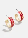 Baublebar Wear By Erin Andrews X  Los Angeles Angels Enamel Hoop Earrings