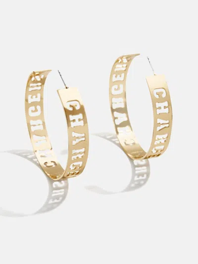 Baublebar Wear By Erin Andrews X  Los Angeles Chargers Hoop Earrings