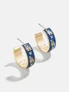 Baublebar Wear By Erin Andrews X  Los Angeles Dodgers Enamel Hoop Earrings In Blue