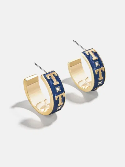 Baublebar Wear By Erin Andrews X  Texas Rangers Enamel Hoop Earrings